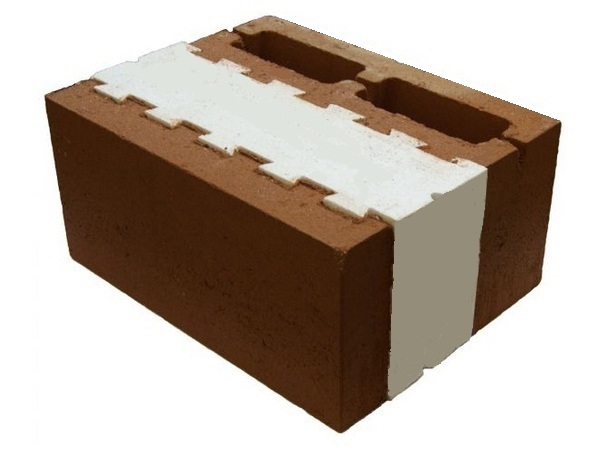 утепленный бетонный блок с ппу вставкой
